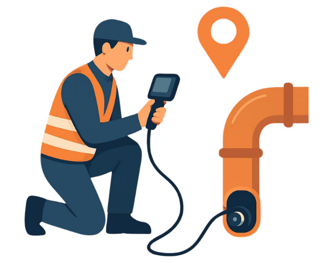 Camion de pompage et débouchage JM34 Assainissement Hérault à Sète.